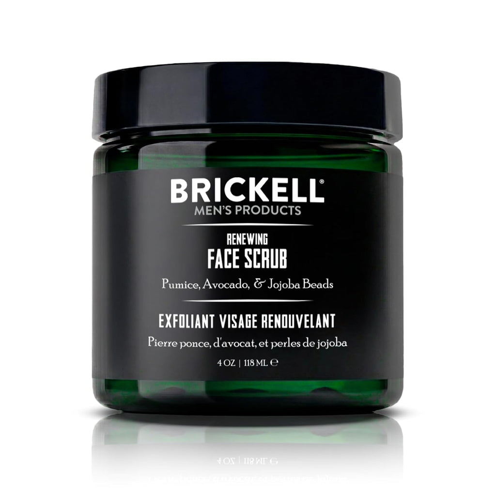 Brickell Men's Renewing Face Scrub for Men - 4 oz