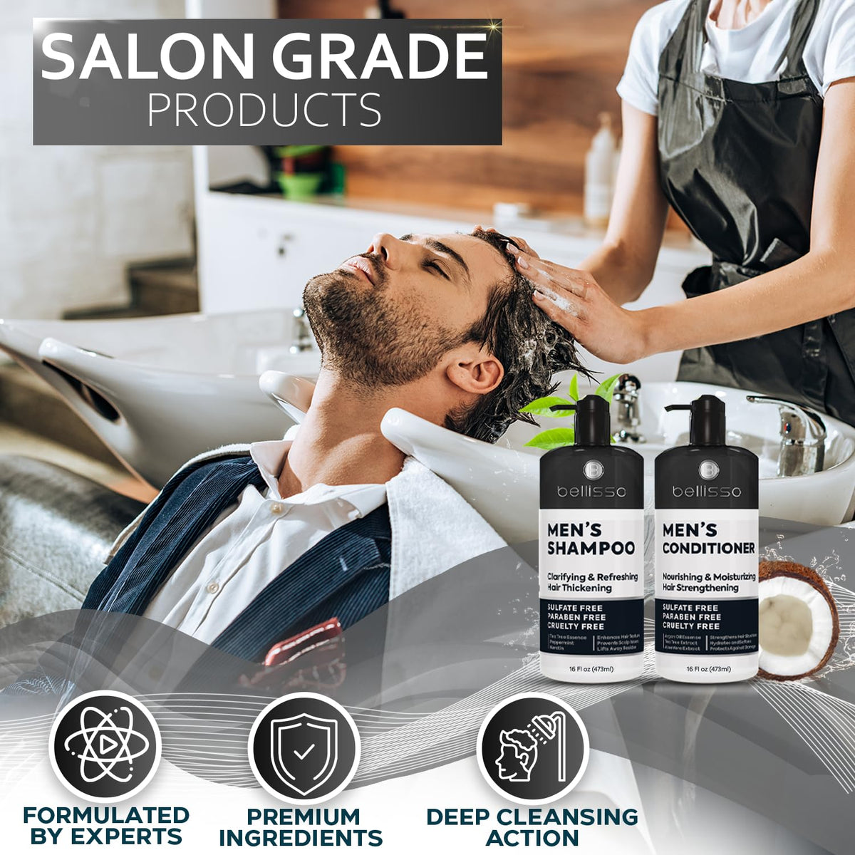 Men's Shampoo and Conditioner Set