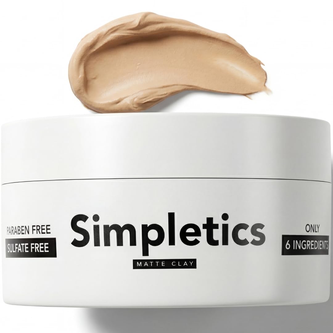 Simpletics Hair Clay for Men - 2 oz