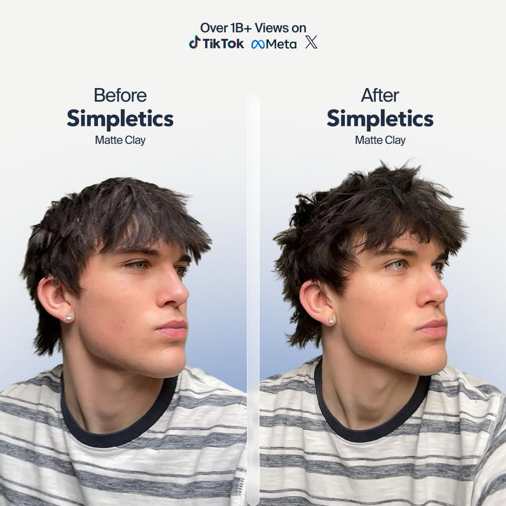 Simpletics Hair Clay for Men - 2 oz
