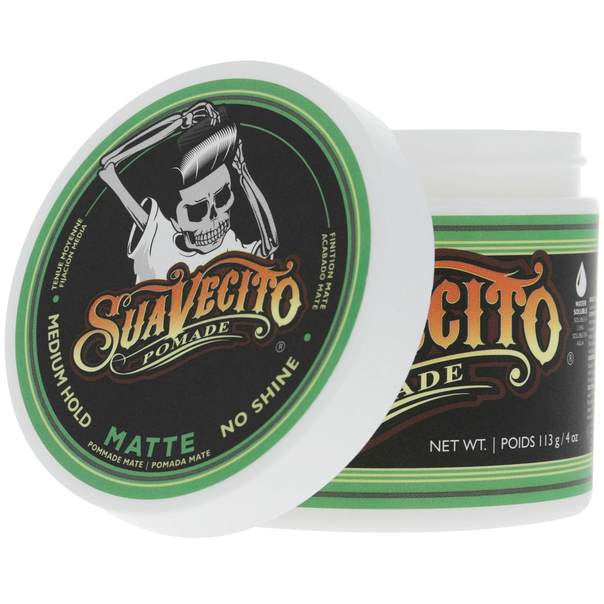 Suavecito Pomade Matte (No Shine) Formula - 4 oz