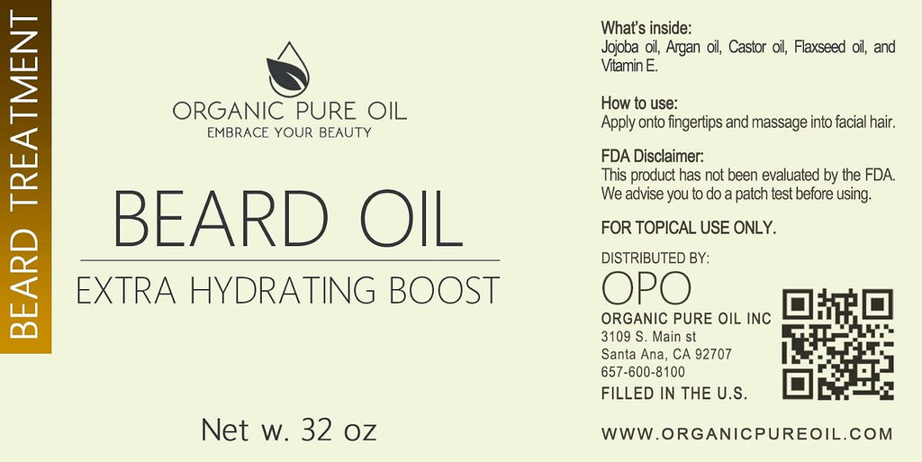 Unscented Beard Oil - 32 oz