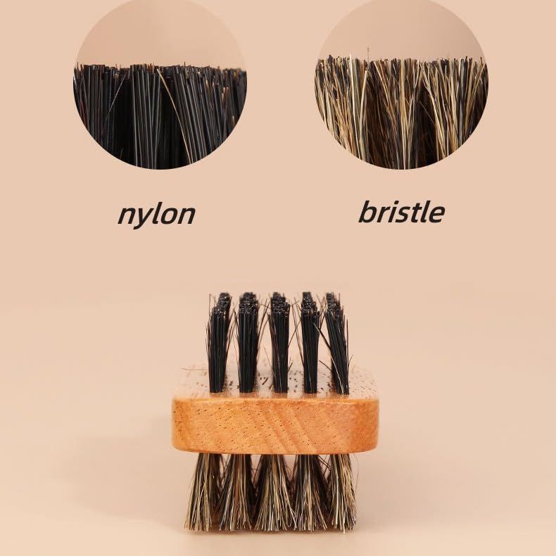 Brrnoo Double Sided Beard Brush - Brown