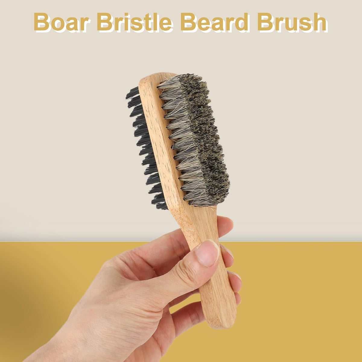 Brrnoo Double Sided Beard Brush - Brown